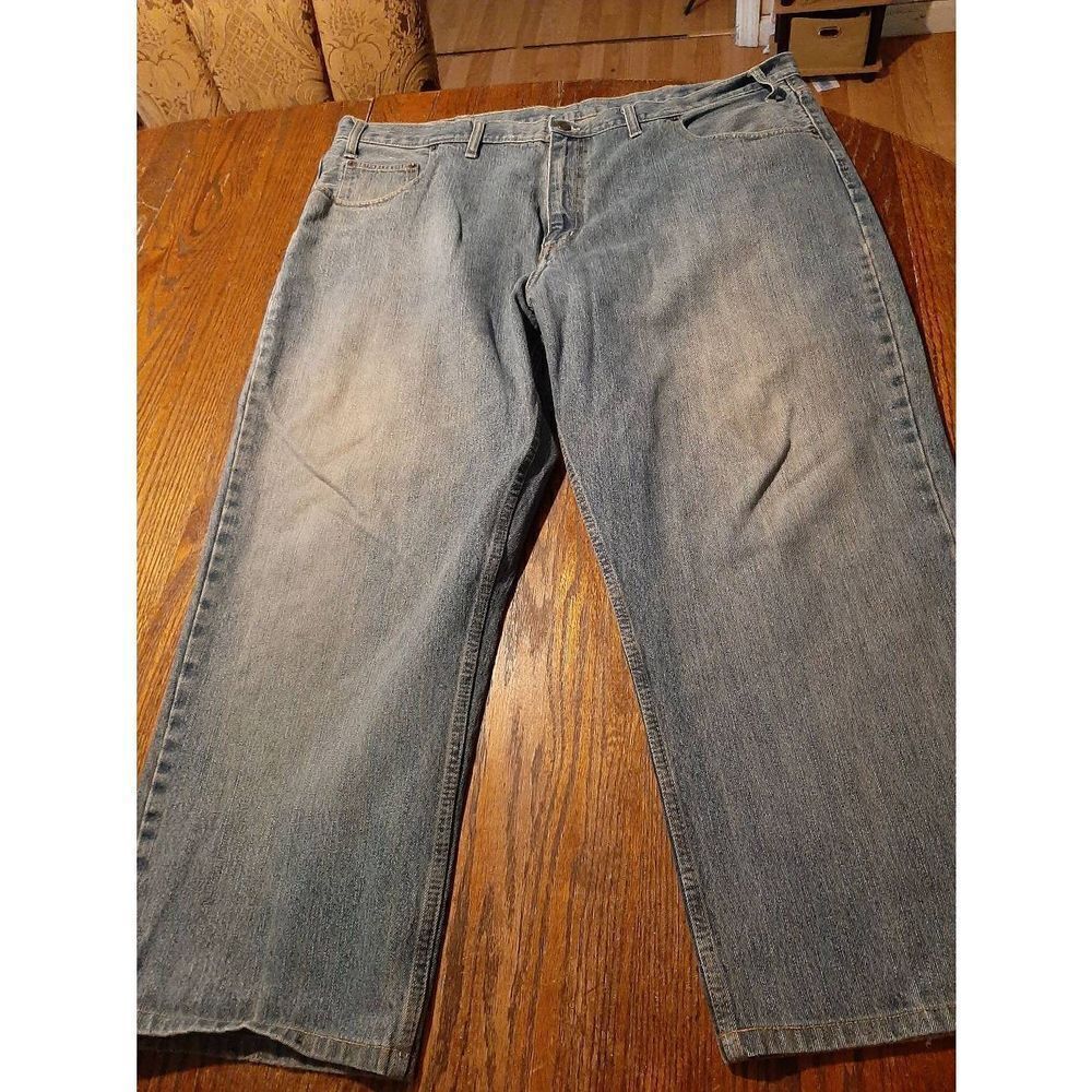 46x26 Arizona Relaxed Denim Blue Jeans with Pockets Belt Loops Cotton